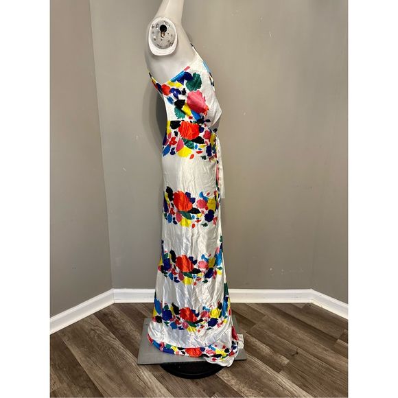 RAISA VANESSA Floral Print One-Shoulder Gown US 4 $2860 - Picture 10 of 11